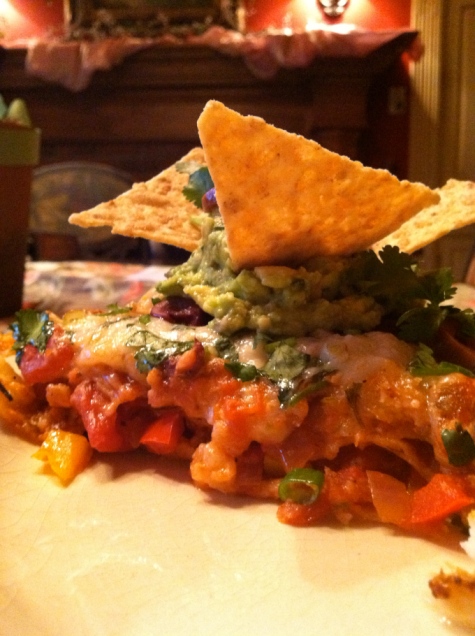 Mexican Lasagna! #food #glutenfree #vegan #healthyfood #avocado #beautybeyondbones #edrecovery