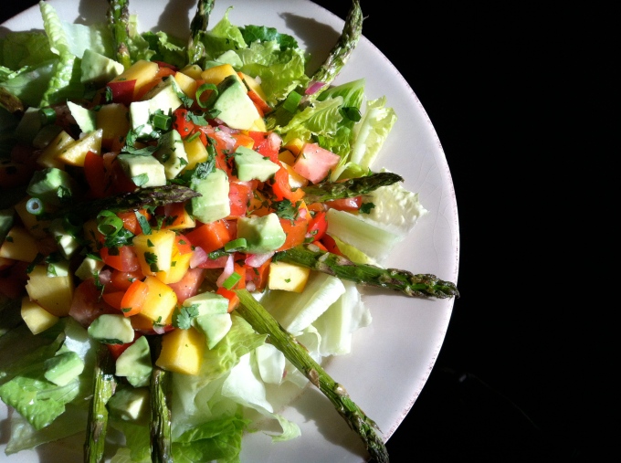 Peach Salsa Salad by BeautyBeyondBones #glutenfree #paleo #vegan #specificcarbdiet #edrecovery #food #vegetarian #summer 