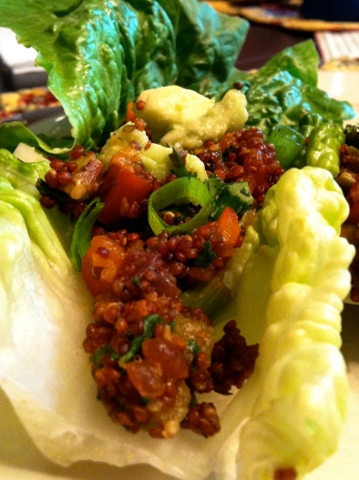 Mexican Quinoa Lettuce Wraps! By BeautyBeyondBones #glutenfree #vegan #paleo #vegetarian #food #edrecovery